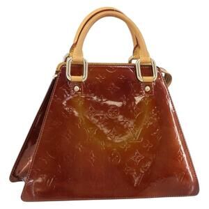 LOUIS VUITTON Monogram Vernis Forsyth Hand Bag Bronze M91113 LV Auth ep12259